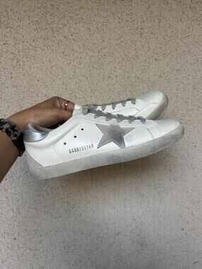 Golden Goose Superstar Sneakers 40 White GGDB SSTAR Mens 7 Womens 9